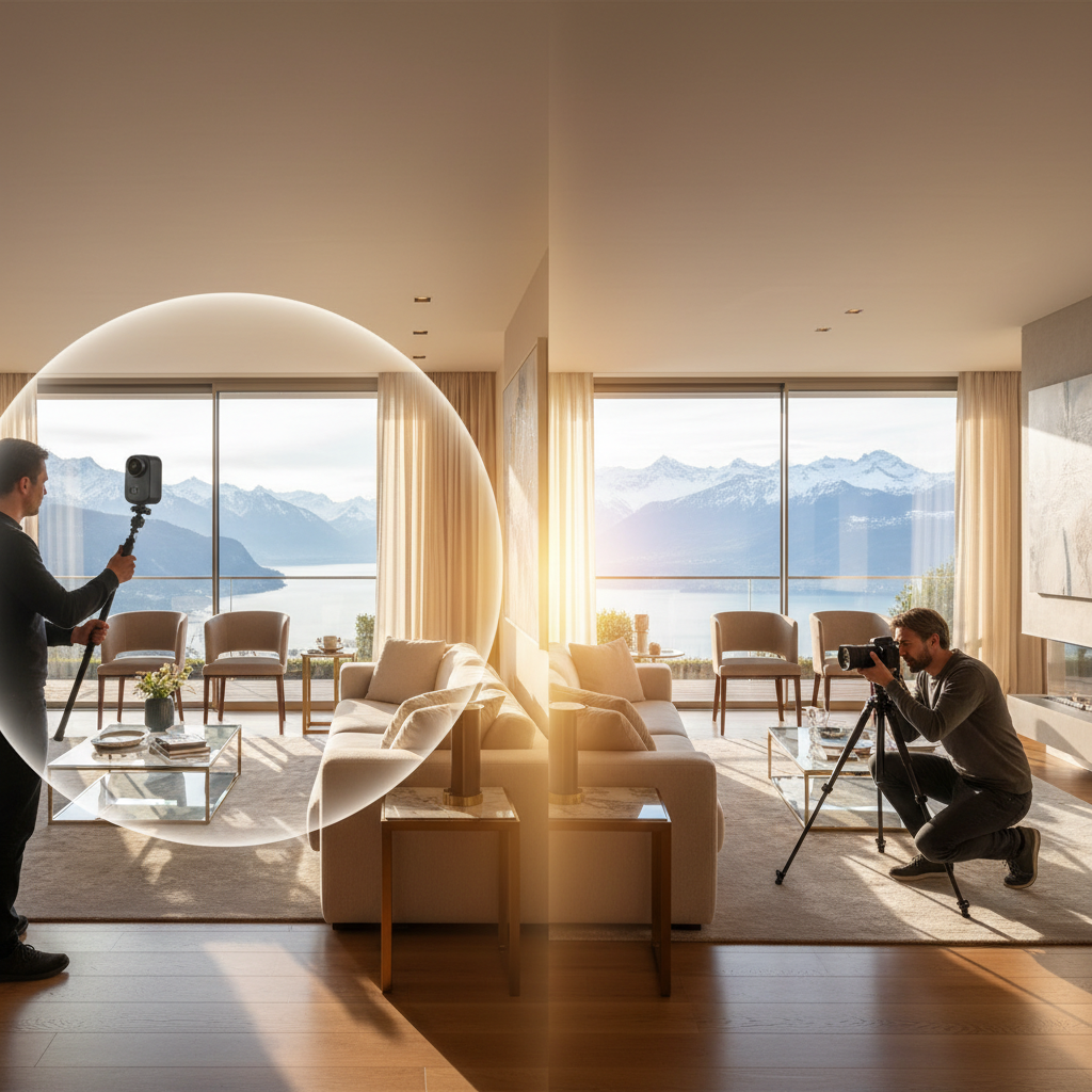 360°-Kamera vs. klassische Immobilienfotos – Räume & Motive | Perspektiven von ImmoFotos.ch