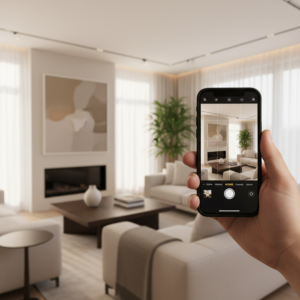 iPhone- und Android-Kamera-Settings für Innenräume – Smartphone-Immobilienfotos | Perspektiven von ImmoFotos.ch