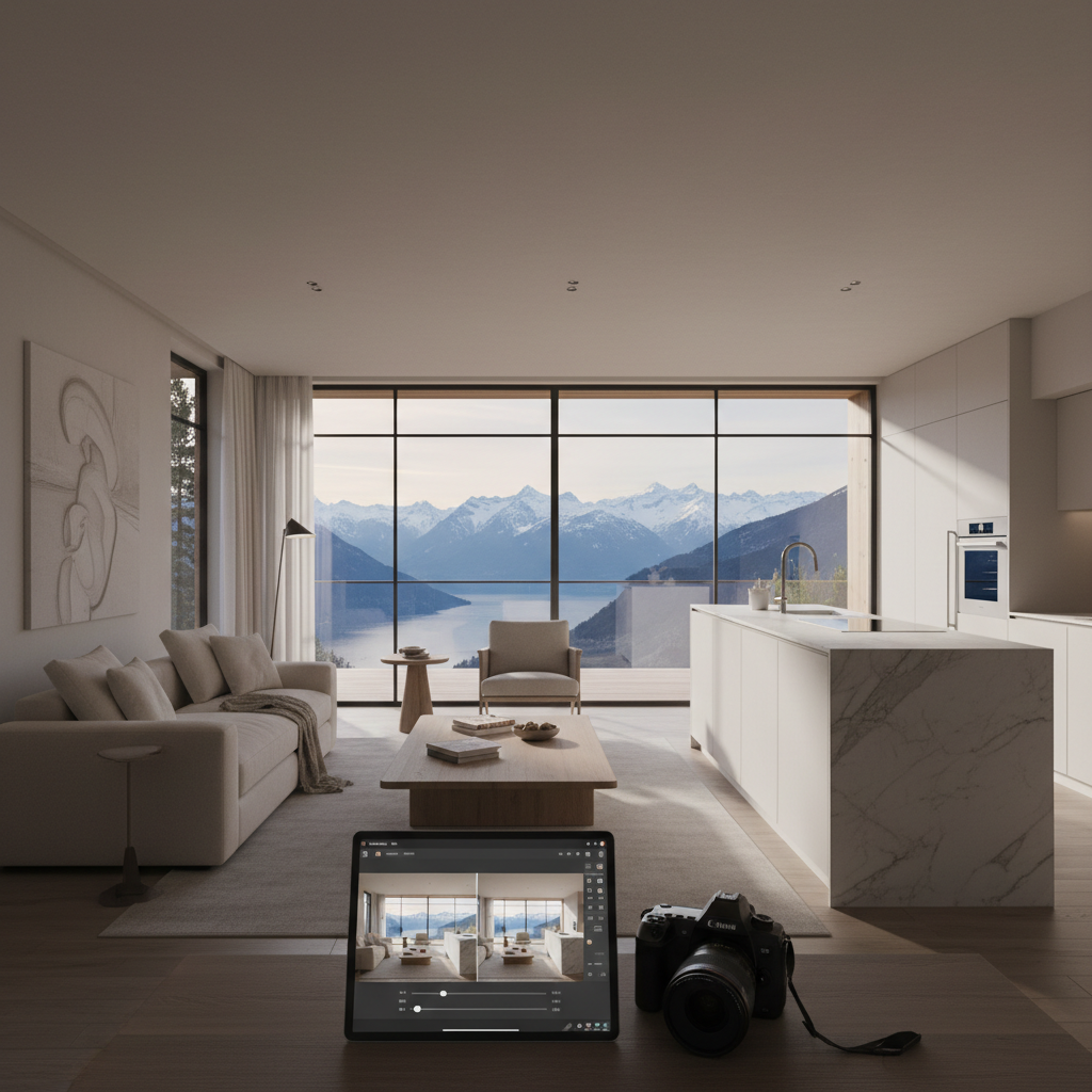 Lightroom-Basics speziell für Immobilienfotografie – Bildbearbeitung & Look | Perspektiven von ImmoFotos.ch