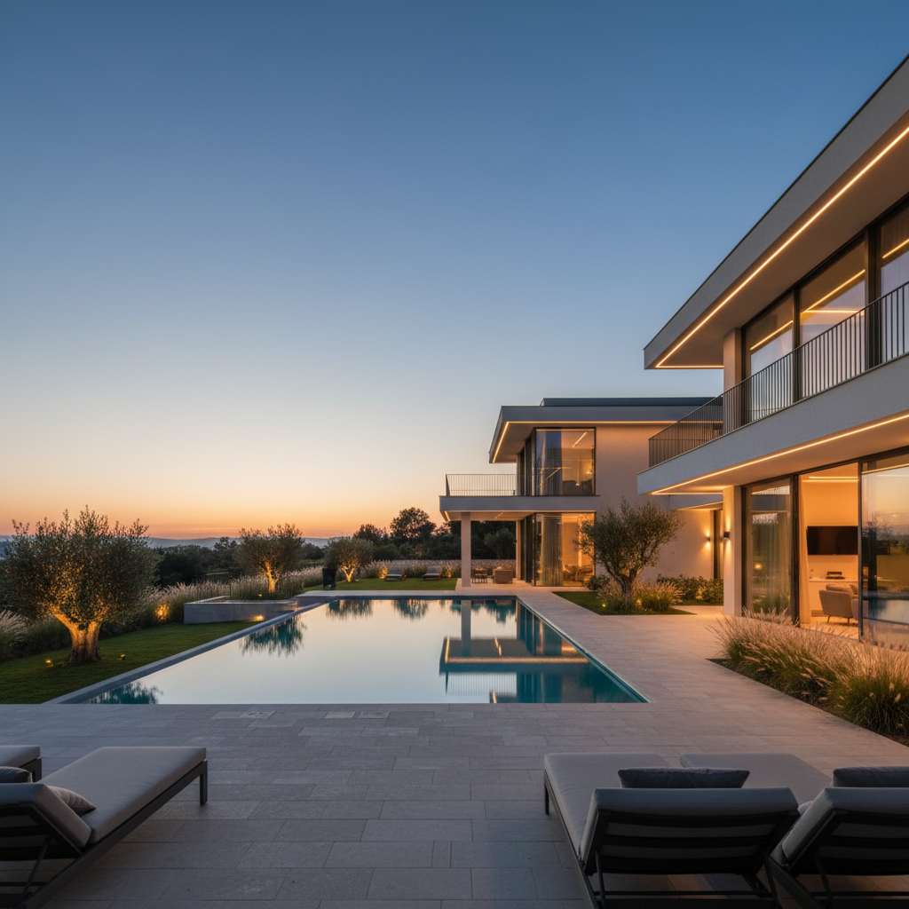 Nacht- und Blue-Hour-Aufnahmen bei Immobilien – Licht, HDR & schwierige Situationen | Perspektiven von ImmoFotos.ch