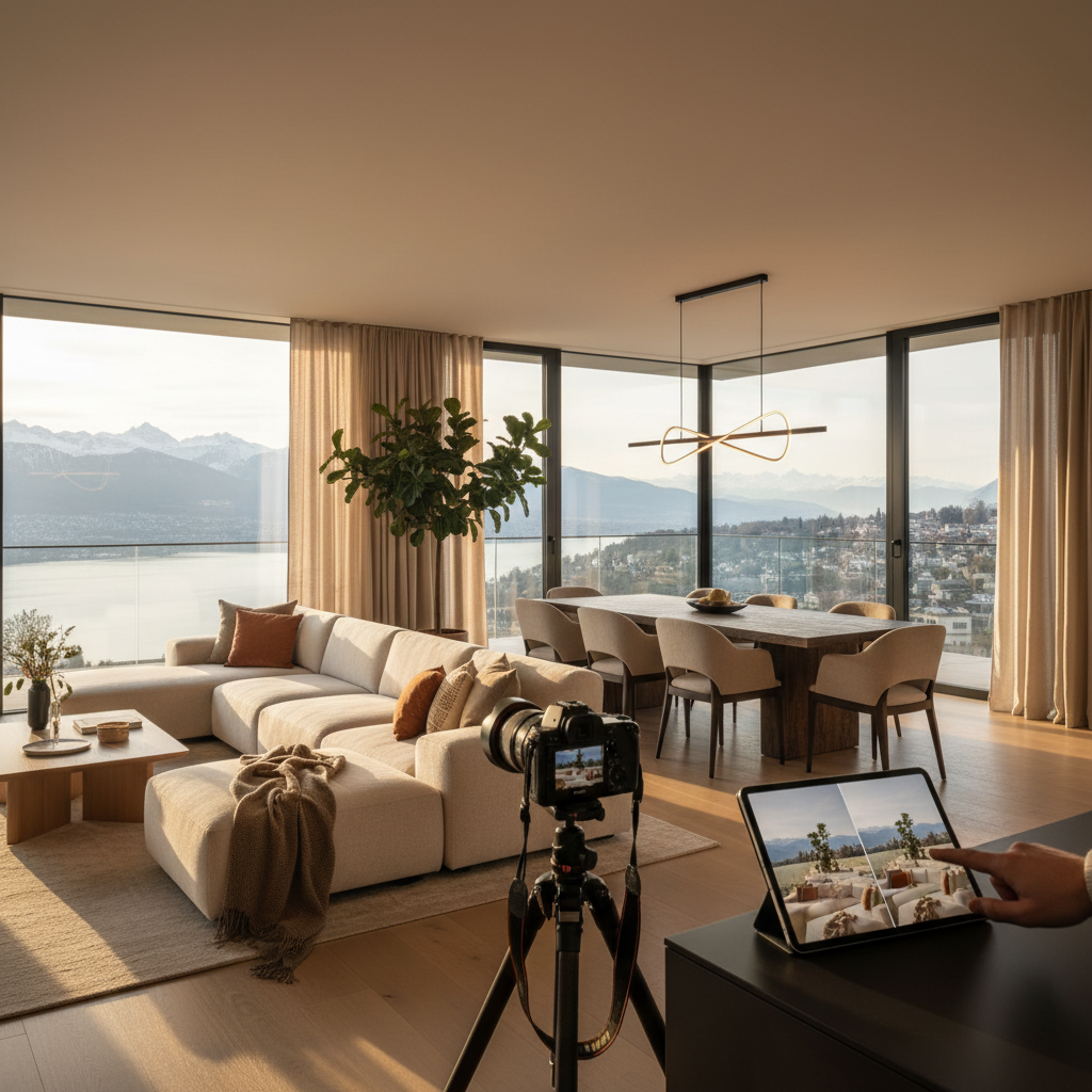 Der richtige Farblook für Immobilienfotos – Bildbearbeitung & Look | Perspektiven von ImmoFotos.ch