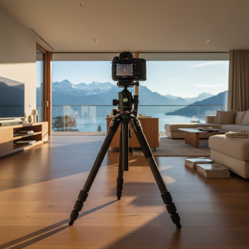 Stativ, Kugelkopf und Nivellierung im Griff – Ausrüstung & Tools | Perspektiven von ImmoFotos.ch